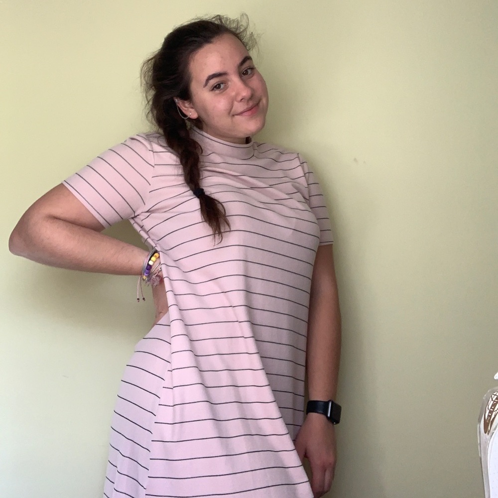 BCB Generation striped tee shirt dress